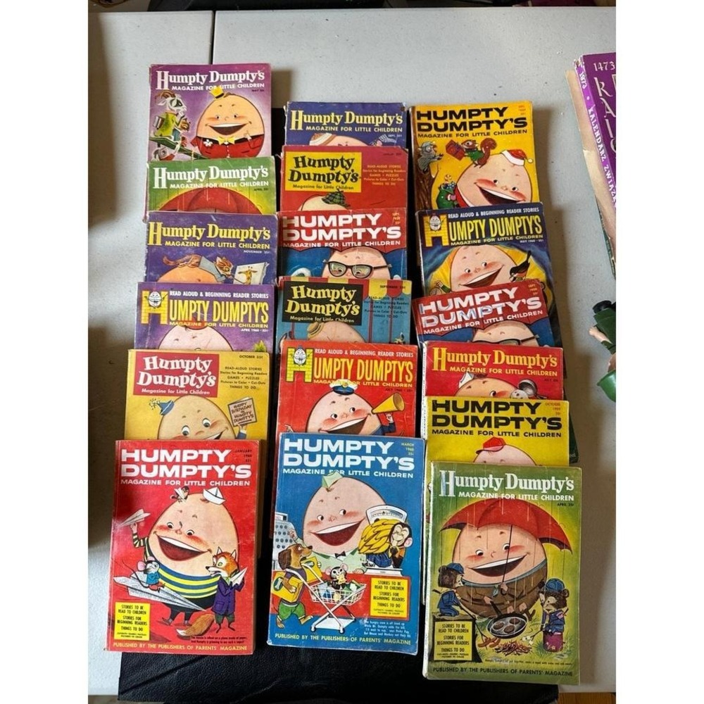 Vintage Humpty Dumpty Magazine Lot 1957-1960 18 in Bundle RARE